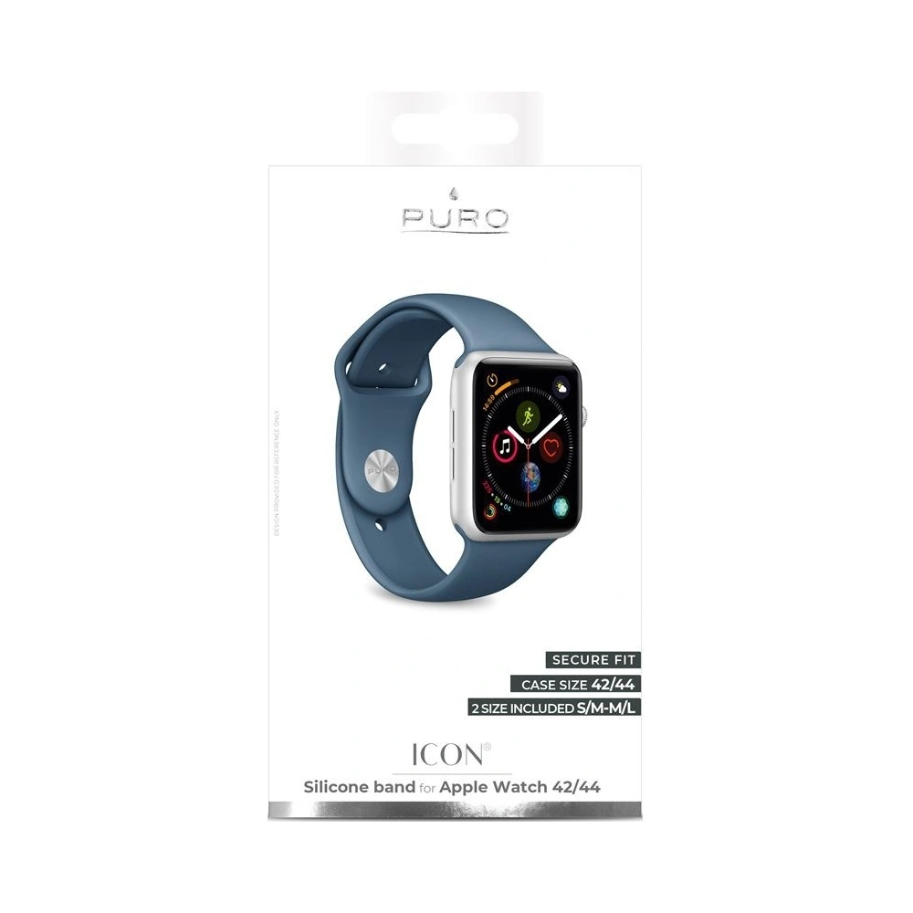 Hurtownia GSM - Elastický pásek PURO ICON Band Apple Watch 4/5/6/7/SE/8/9/Ultra 44/45/49mm (S/M & M/L) (Avio) - PUR138AVIO - {ean13} - Hurt