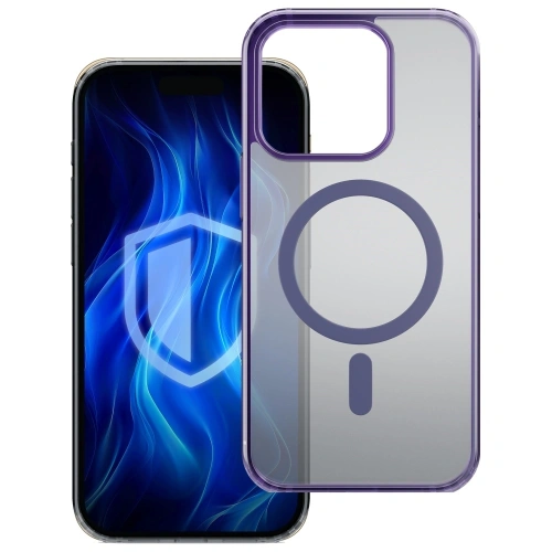 Etui 3MK Frosty MagCase do Apple iPhone 13 Pro fioletowy