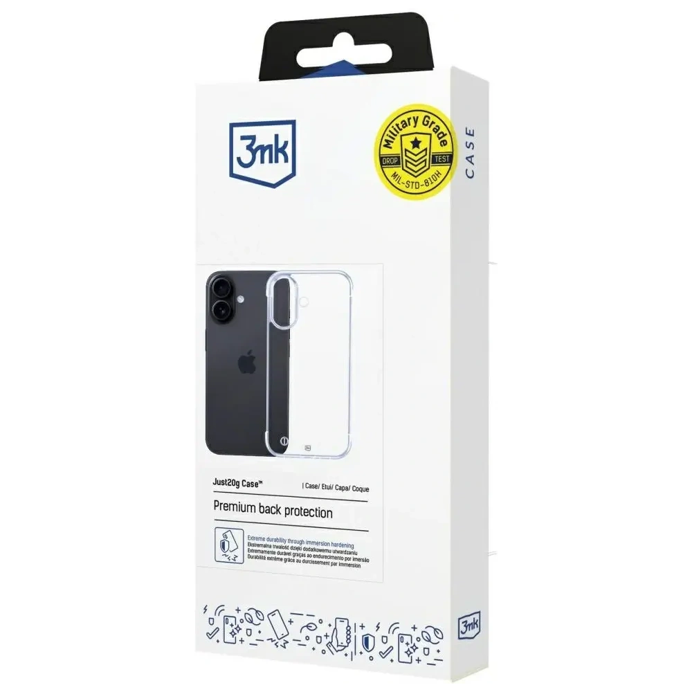 Etui 3MK Just20g Clear Case do Apple iPhone 17