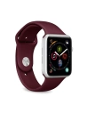 Elastický pásek PURO ICON Band Apple Watch 4/5/6/7/SE/8/9/Ultra 44/45/49mm (S/M & M/L) (bordový)
