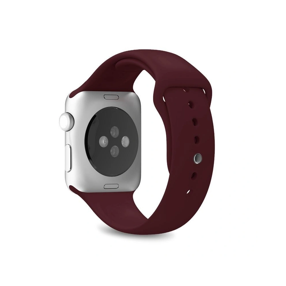 Hurtownia GSM - Elastický pásek PURO ICON Band Apple Watch 4/5/6/7/SE/8/9/Ultra 44/45/49mm (S/M & M/L) (bordový) - PUR139RED - {ean13} - Hurt