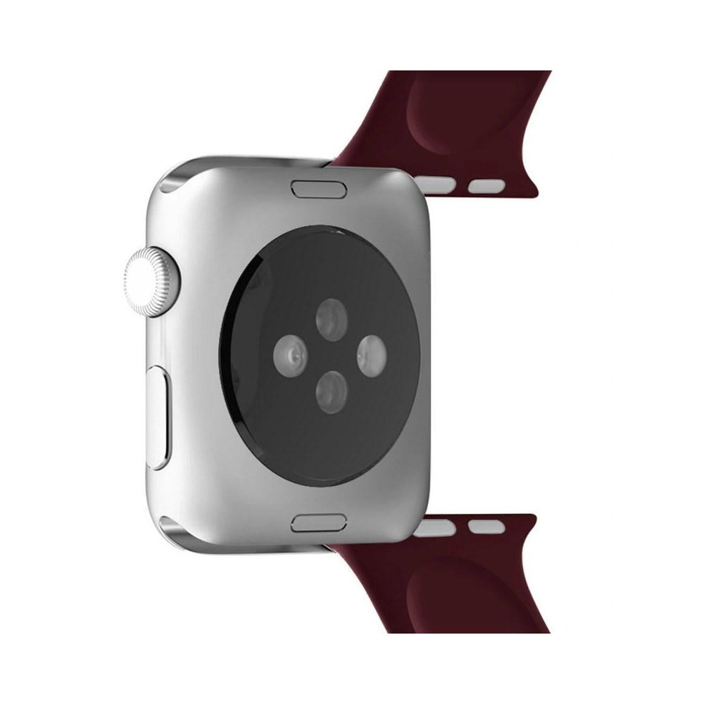 Hurtownia GSM - Elastický pásek PURO ICON Band Apple Watch 4/5/6/7/SE/8/9/Ultra 44/45/49mm (S/M & M/L) (bordový) - PUR139RED - {ean13} - Hurt