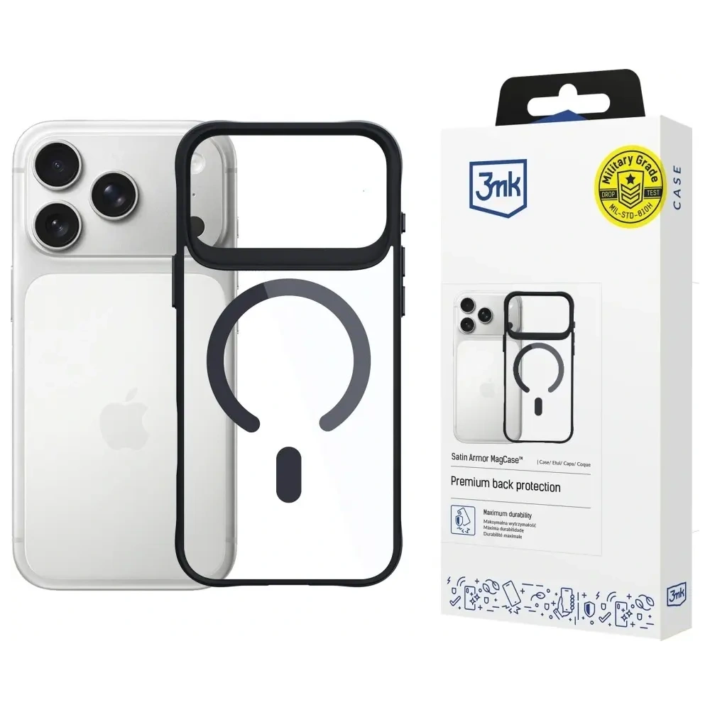 Etui 3MK Satin Armor MagCase do Apple iPhone 17 Pro