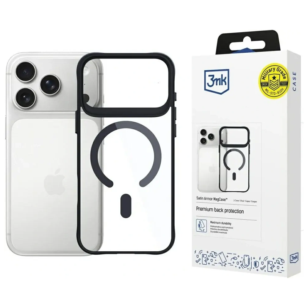 Etui 3MK Satin Armor MagCase do Apple iPhone 17 Pro Max