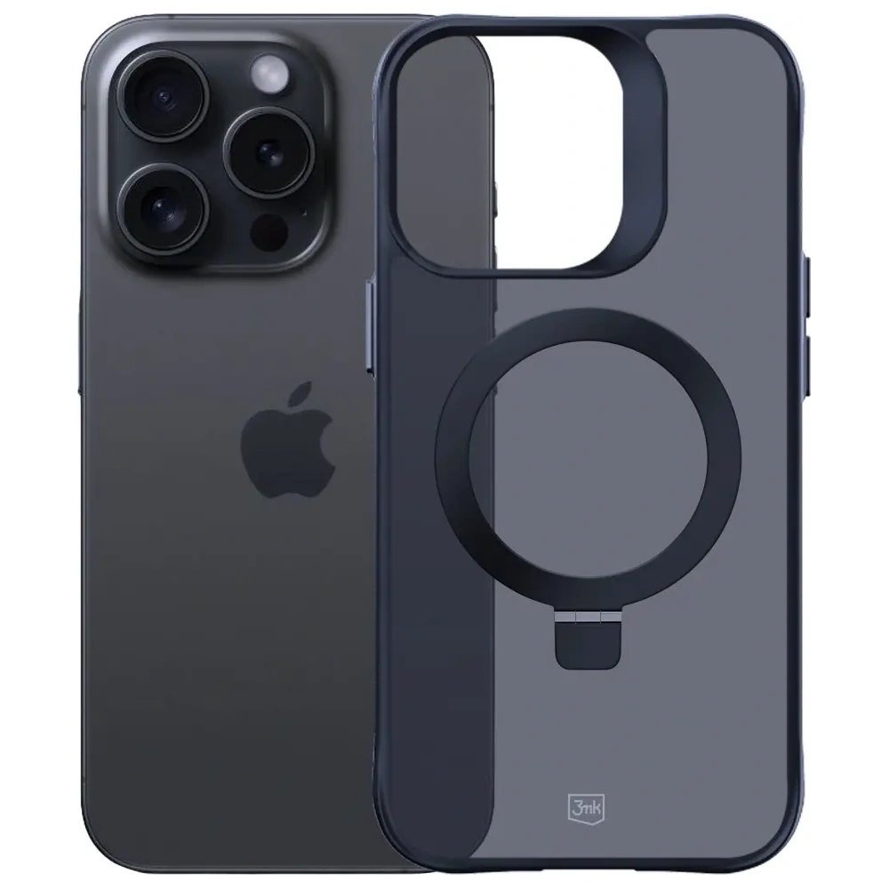Etui z uchwytem 3MK Smoke Case Mag&Stand do Apple iPhone 16 Pro Max