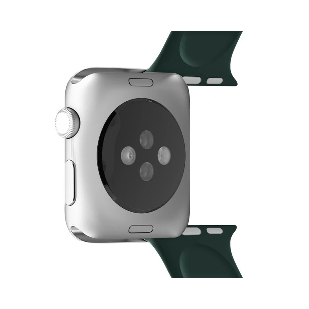 Hurtownia GSM - Elastický pásek PURO ICON Band Apple Watch 4/5/6/7/SE/8/9/Ultra 44/45/49mm (S/M & M/L) (tmavě zelený) - PUR140GRN - {ean13} - Hurt