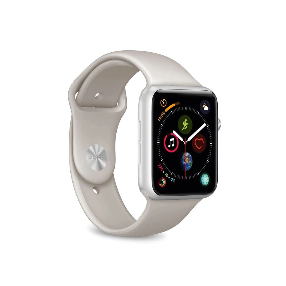 Hurtownia GSM - Elastický pásek PURO ICON Band Apple Watch 4/5/6/7/SE/8/9/Ultra 44/45/49mm (S/M & M/L) (Taupe) - PUR141GRY - {ean13} - Hurt