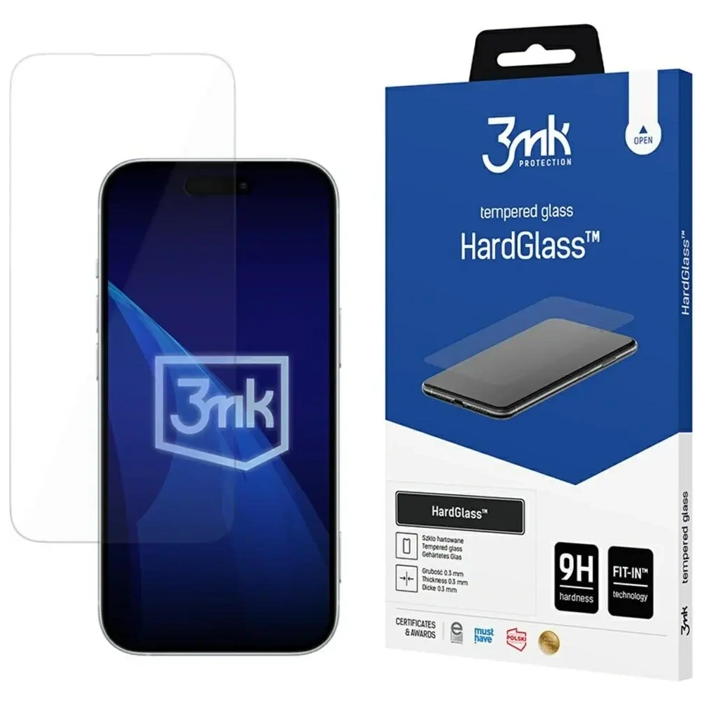 Szkło hartowane 3MK HardGlass do Apple iPhone 16 Pro Max / 17 Pro Max