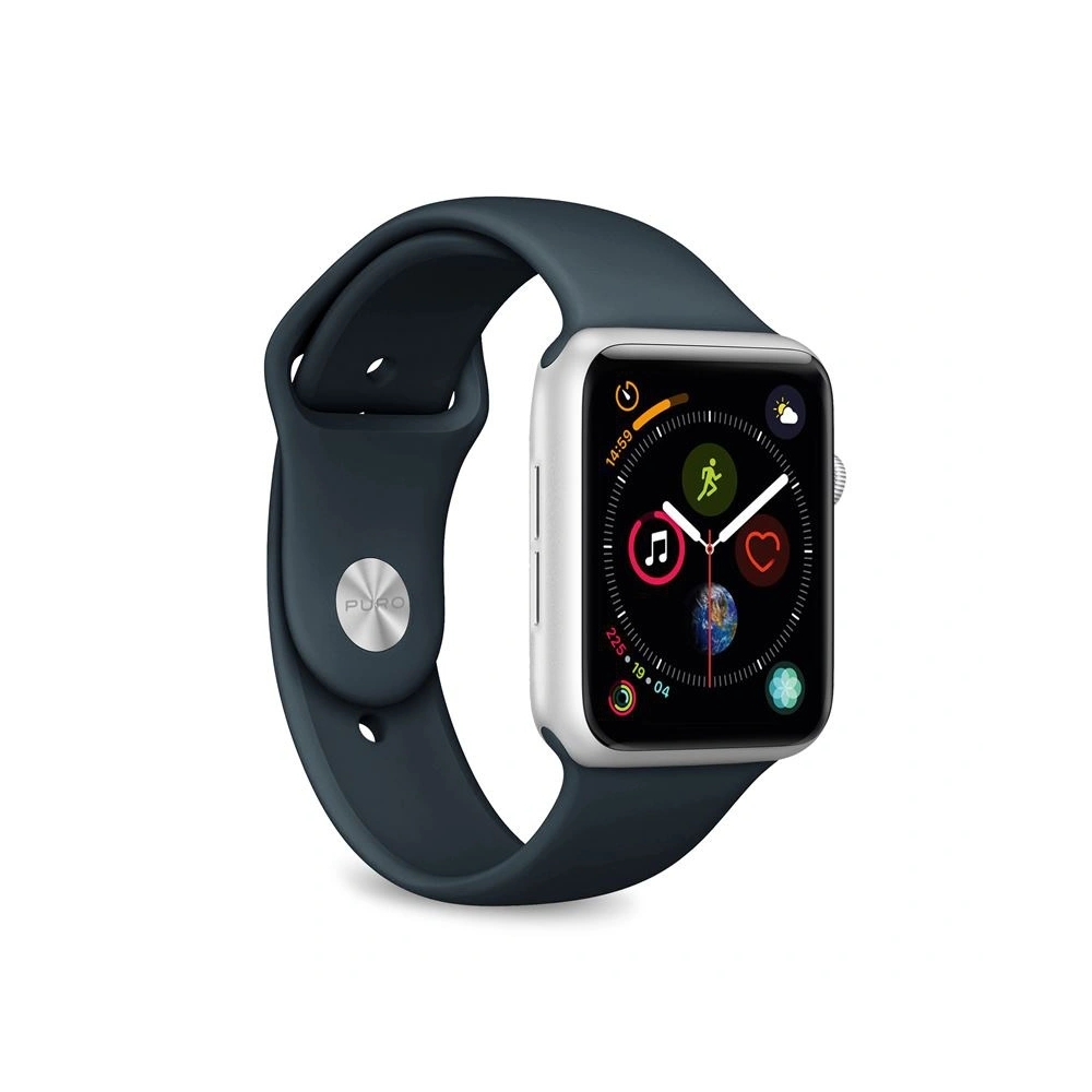 Hurtownia GSM - Elastyczny pasek PURO ICON Band Apple Watch 4/5/6/7/SE/8/9/Ultra 44/45/49mm (S/M & M/L) (Navy Blue) - PUR142NAV - {ean13} - Hurt