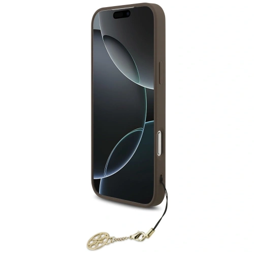 Etui Guess 4G Charms Collection MagSafe do Apple iPhone 17 Pro Max brązowy