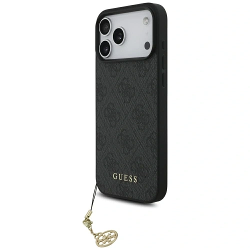 Etui Guess 4G Charms Collection MagSafe do Apple iPhone 17 Pro Max czarny