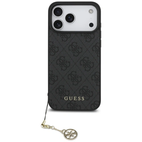 Etui Guess 4G Charms Collection MagSafe do Apple iPhone 17 Pro Max czarny