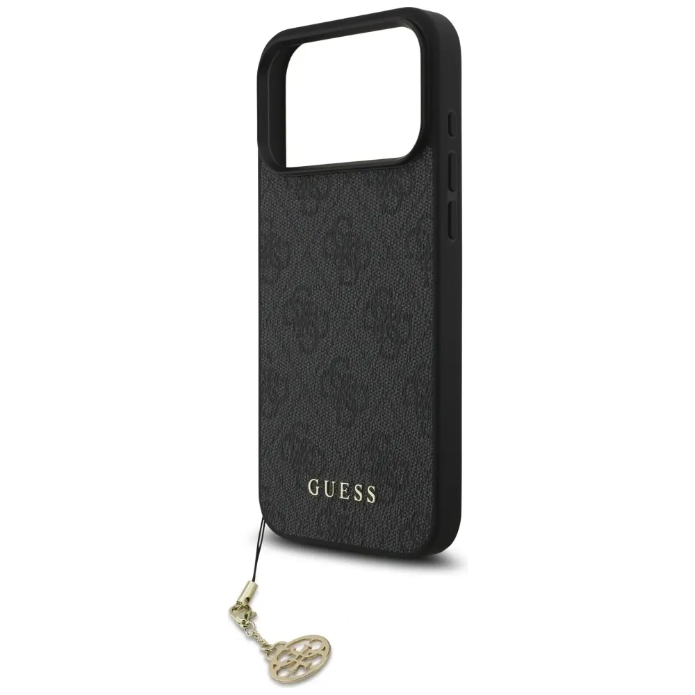 Etui Guess 4G Charms Collection MagSafe do Apple iPhone 17 Pro Max czarny