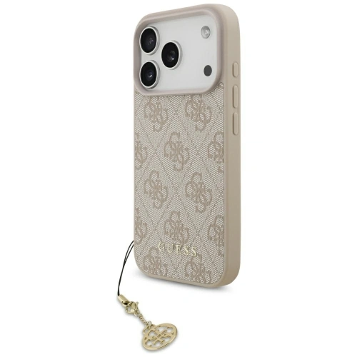 Etui Guess 4G Charms Collection MagSafe do Apple iPhone 17 Pro różowy