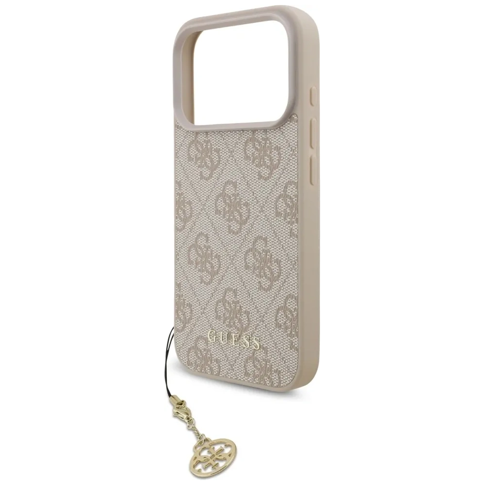 Etui Guess 4G Charms Collection MagSafe do Apple iPhone 17 Pro różowy