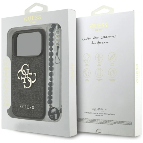 Etui Guess 4G Strap 4G Classic Logo do Apple iPhone 17 Pro czarny