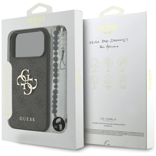 Etui Guess 4G Strap 4G Classic Logo do Apple iPhone 17 Pro Max czarny