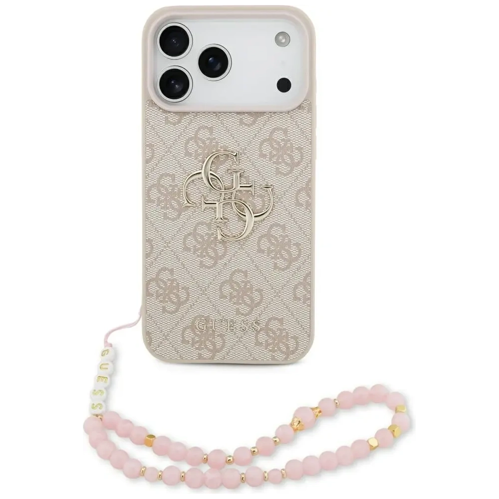 Etui Guess 4G Strap 4G Classic Logo do Apple iPhone 17 Pro Max różowy