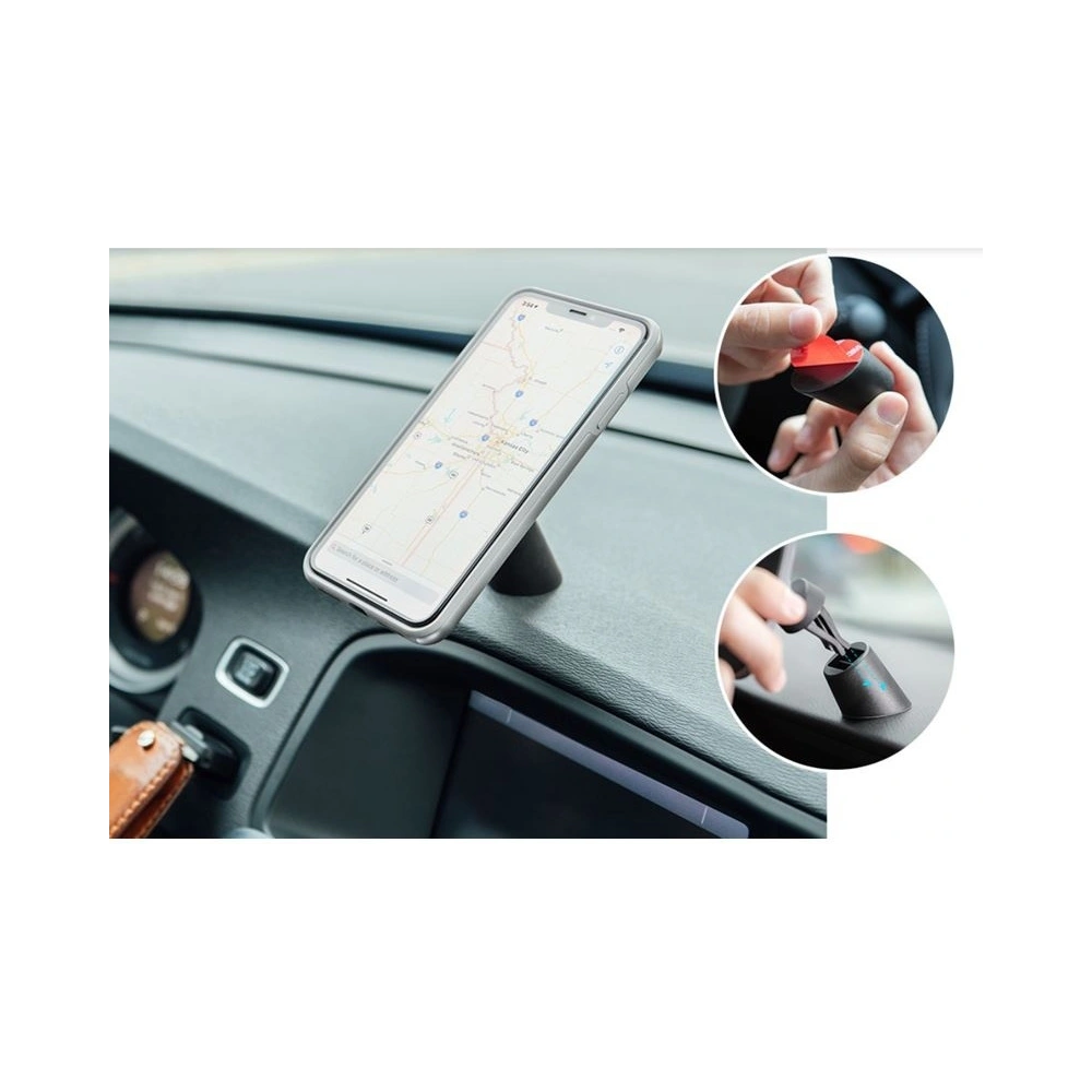 Hurtownia GSM - Magnetický automobilový držák Qi Moshi SnapTo Magnetic s bezdrátovým nabíjením 10W (černý) - MOSH056BLK - {ean13} - Hurt