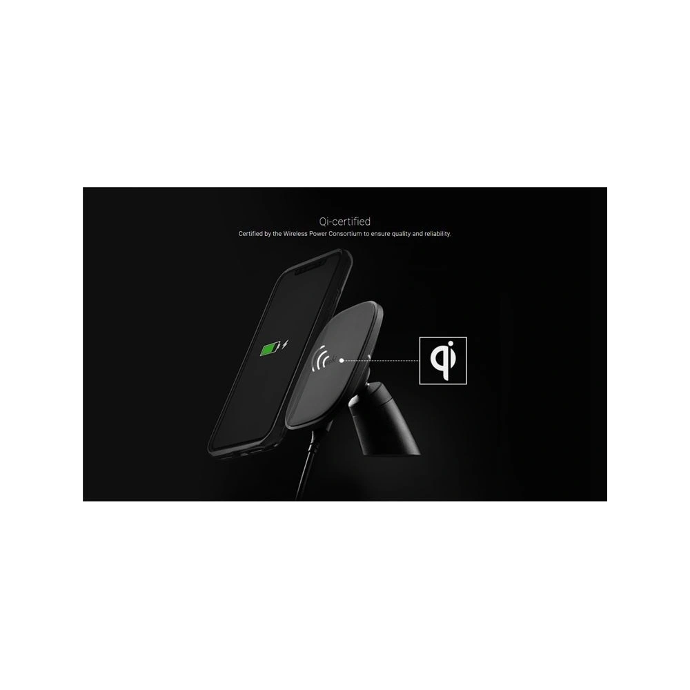 Hurtownia GSM - Magnetický automobilový držák Qi Moshi SnapTo Magnetic s bezdrátovým nabíjením 10W (černý) - MOSH056BLK - {ean13} - Hurt