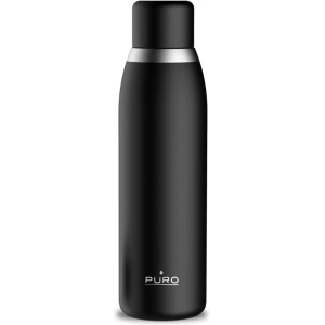 Hurtownia GSM - Thermo-Flasche PURO Smart Bottle 500ml INOX mit intelligenter LED-Kappe (Schwarz) - PUR144BLK - {ean13} - Hurt
