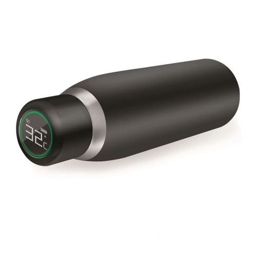 Butelka termiczna PURO Smart Bottle 500ml INOX z inteligentną nakrętka LED (Black)