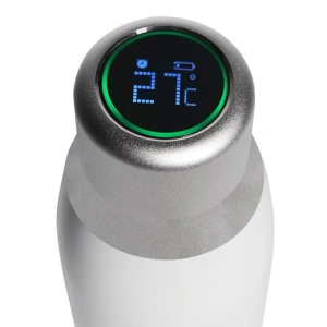 Butelka termiczna PURO Smart Bottle 500ml INOX z inteligentną nakrętka LED (White)