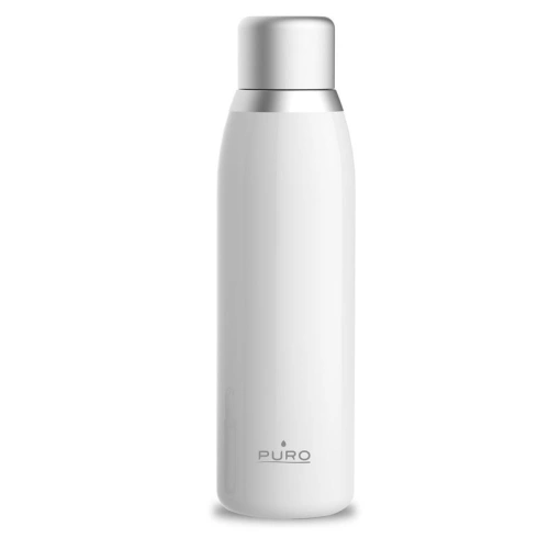 Butelka termiczna PURO Smart Bottle 500ml INOX z inteligentną nakrętka LED (White)