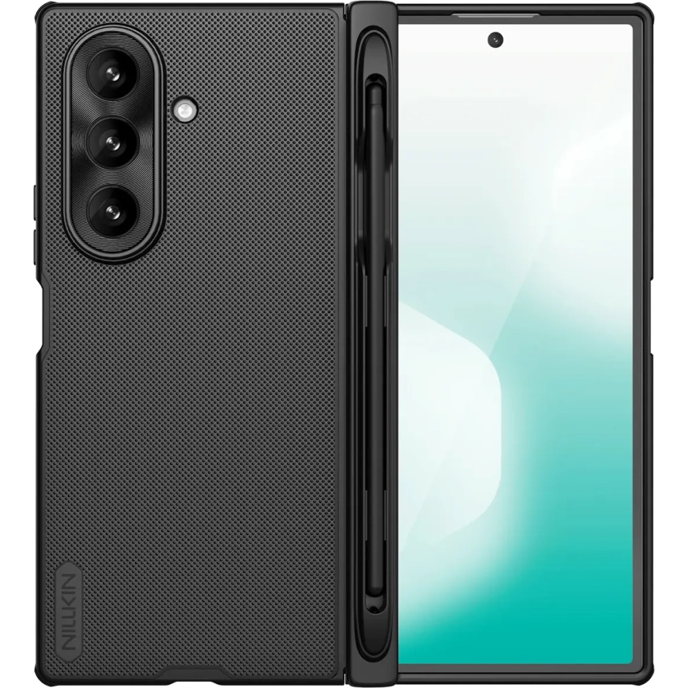 Etui Nillkin Super Frosted Shield Fold Magnetic do Samsung Galaxy Z Fold 7 kompatybilne z MagSafe i z miejscem na S Pen czarne