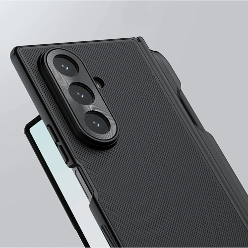 Etui Nillkin Super Frosted Shield Fold Magnetic do Samsung Galaxy Z Fold 7 kompatybilne z MagSafe i z miejscem na S Pen czarne