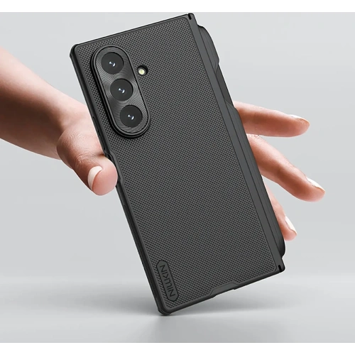 Etui Nillkin Super Frosted Shield Fold Magnetic do Samsung Galaxy Z Fold 7 kompatybilne z MagSafe i z miejscem na S Pen czarne