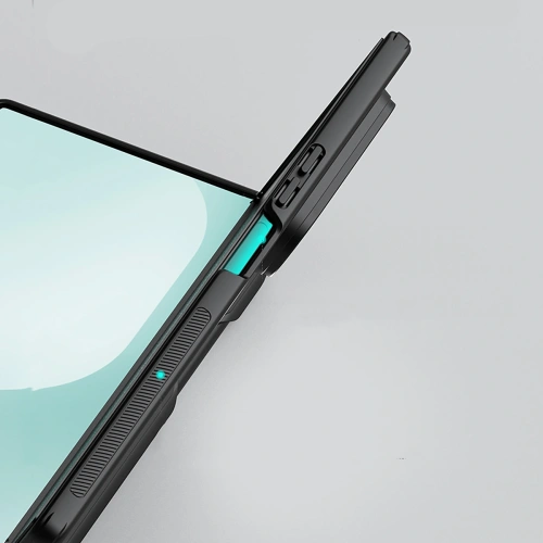 Etui Nillkin Super Frosted Shield Fold Magnetic do Samsung Galaxy Z Fold 7 kompatybilne z MagSafe i z miejscem na S Pen czarne