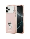 Etui Karl Lagerfeld IML Aquarelle Choupette & Logo MagSafe do Apple iPhone 17 Pro Max różowy