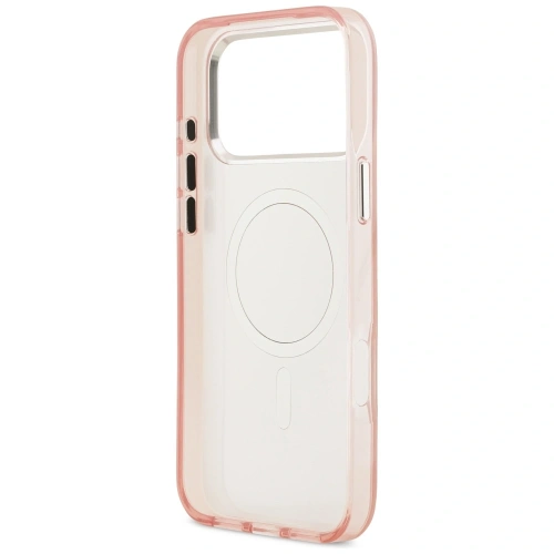 Etui Karl Lagerfeld IML Aquarelle Choupette & Logo MagSafe do Apple iPhone 17 Pro Max różowy