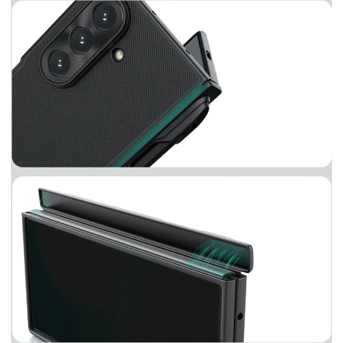 Etui Nillkin Super Frosted Shield Fold Magnetic do Samsung Galaxy Z Fold 7 kompatybilne z MagSafe czarne