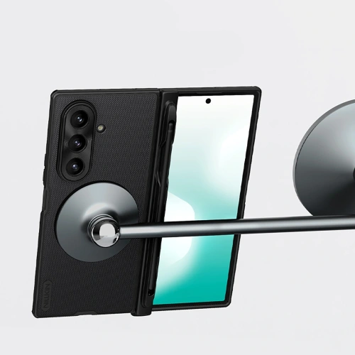 Etui Nillkin Super Frosted Shield Fold Magnetic do Samsung Galaxy Z Fold 7 kompatybilne z MagSafe czarne