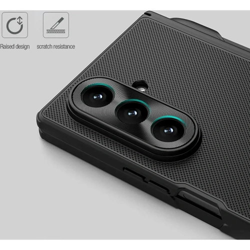 Etui Nillkin Super Frosted Shield Fold Magnetic do Samsung Galaxy Z Fold 7 kompatybilne z MagSafe czarne