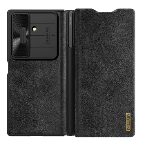 Etui Nillkin Qin Pro do Samsung Galaxy Z Fold 7 z miejscem na S Pen czarne