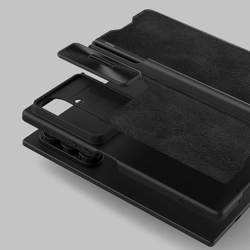 Etui Nillkin Qin Pro do Samsung Galaxy Z Fold 7 z miejscem na S Pen czarne