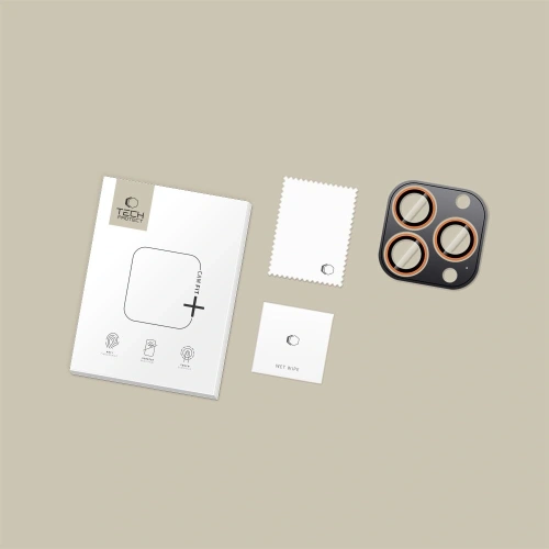 Osłona aparatu Tech-Protect Camring Fit+ do Apple iPhone 14 Pro / 14 Pro Max / 15 Pro / 15 Pro Max / 16 Pro / 16 Pro Max / 17 Pro / 17 Pro Max Cosmic Orange