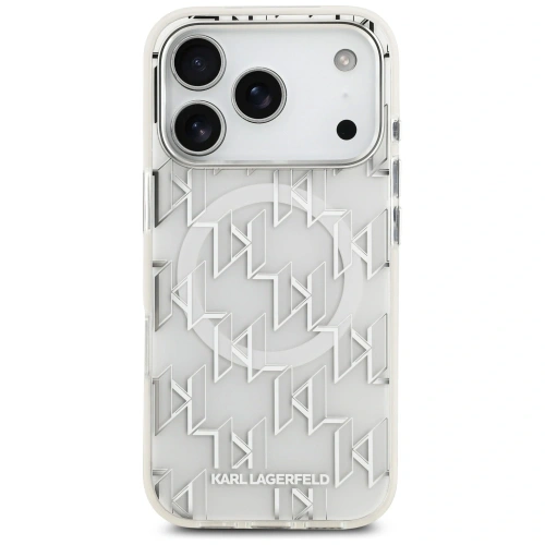 Etui Karl Lagerfeld IML KL Monogram MagSafe do Apple iPhone 17 Pro biały