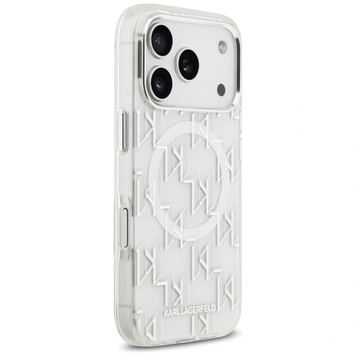 Etui Karl Lagerfeld IML KL Monogram MagSafe do Apple iPhone 17 Pro biały