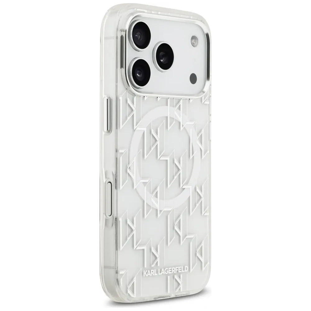 Etui Karl Lagerfeld IML KL Monogram MagSafe do Apple iPhone 17 Pro biały