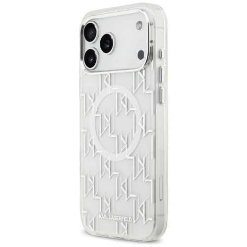 Etui Karl Lagerfeld IML KL Monogram MagSafe do Apple iPhone 17 Pro Max biały