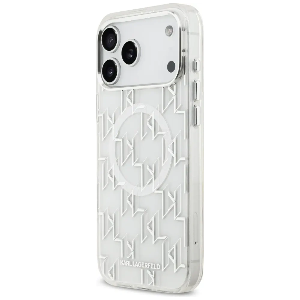 Etui Karl Lagerfeld IML KL Monogram MagSafe do Apple iPhone 17 Pro Max biały