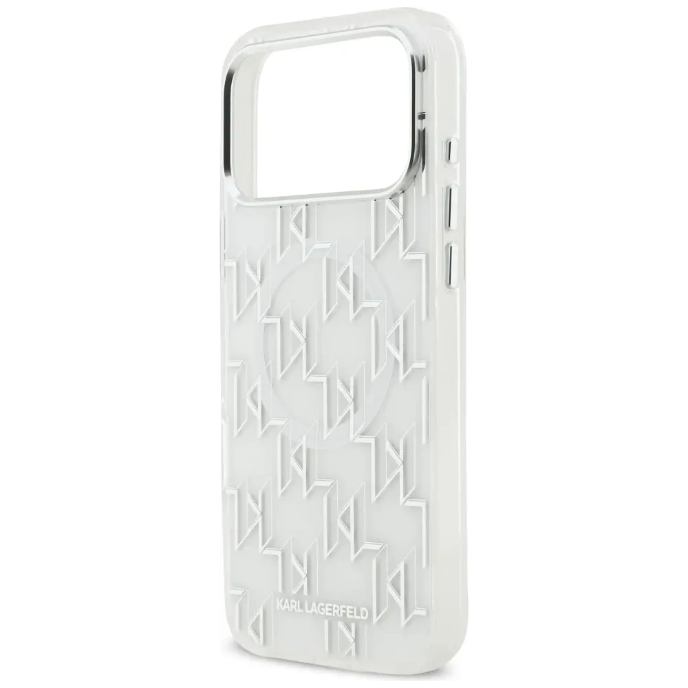 Etui Karl Lagerfeld IML KL Monogram MagSafe do Apple iPhone 17 Pro Max biały