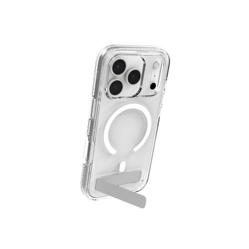 Etui z podstawką ZAGG Crystal Palace Snap KS do Apple iPhone 17 Pro kompatybilne z MagSafe (clear)