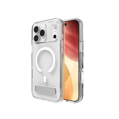 Etui z podstawką ZAGG Crystal Palace Snap KS do Apple iPhone 17 Pro Max kompatybilne z MagSafe (clear)