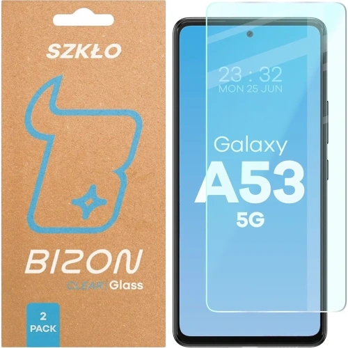 Szkło hartowane Bizon Glass Clear Duo do Samsung Galaxy A53 5G [2 PACK]