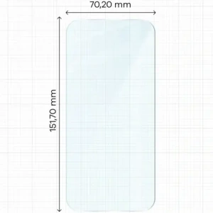 Szkło hartowane Bizon Glass Clear Duo do Apple iPhone Air [2 PACK]